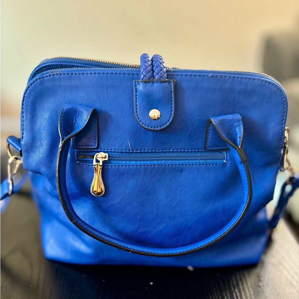 JustFab Royal Blue Satchel - Picture 2 of 5